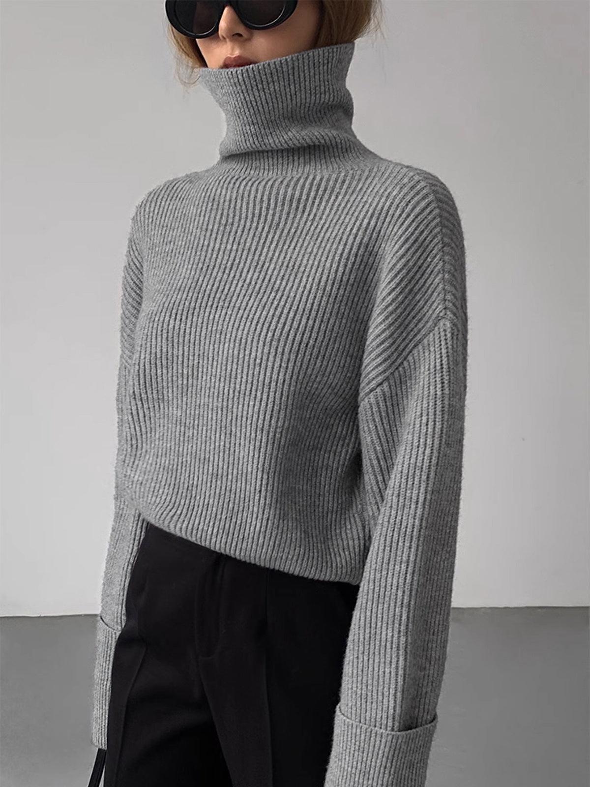 Stil Oversize Boğazlı Kazak Siaora
