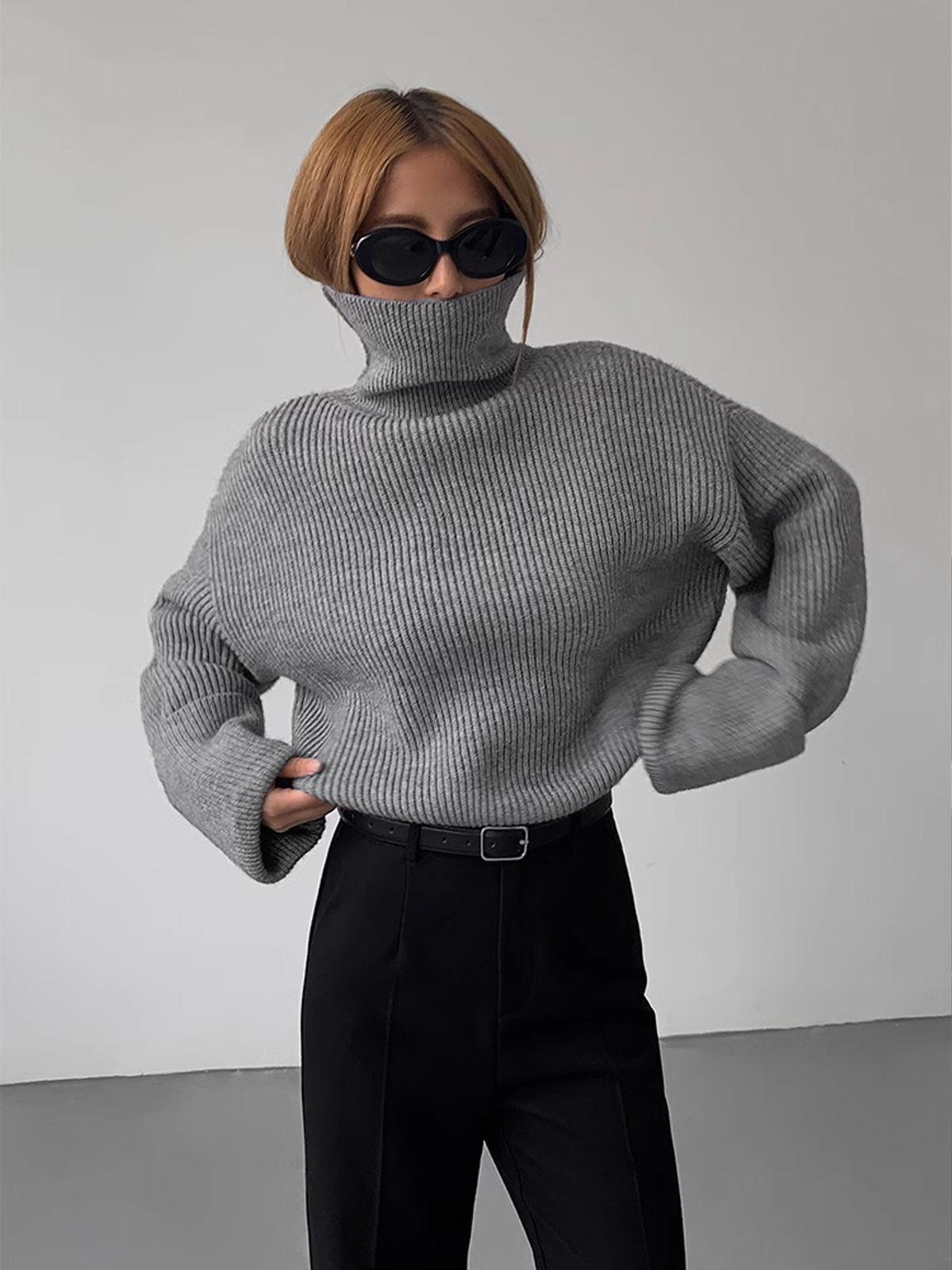 Stil Oversize Boğazlı Kazak Siaora