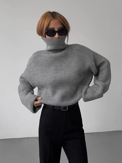 Stil Oversize Boğazlı Kazak Siaora