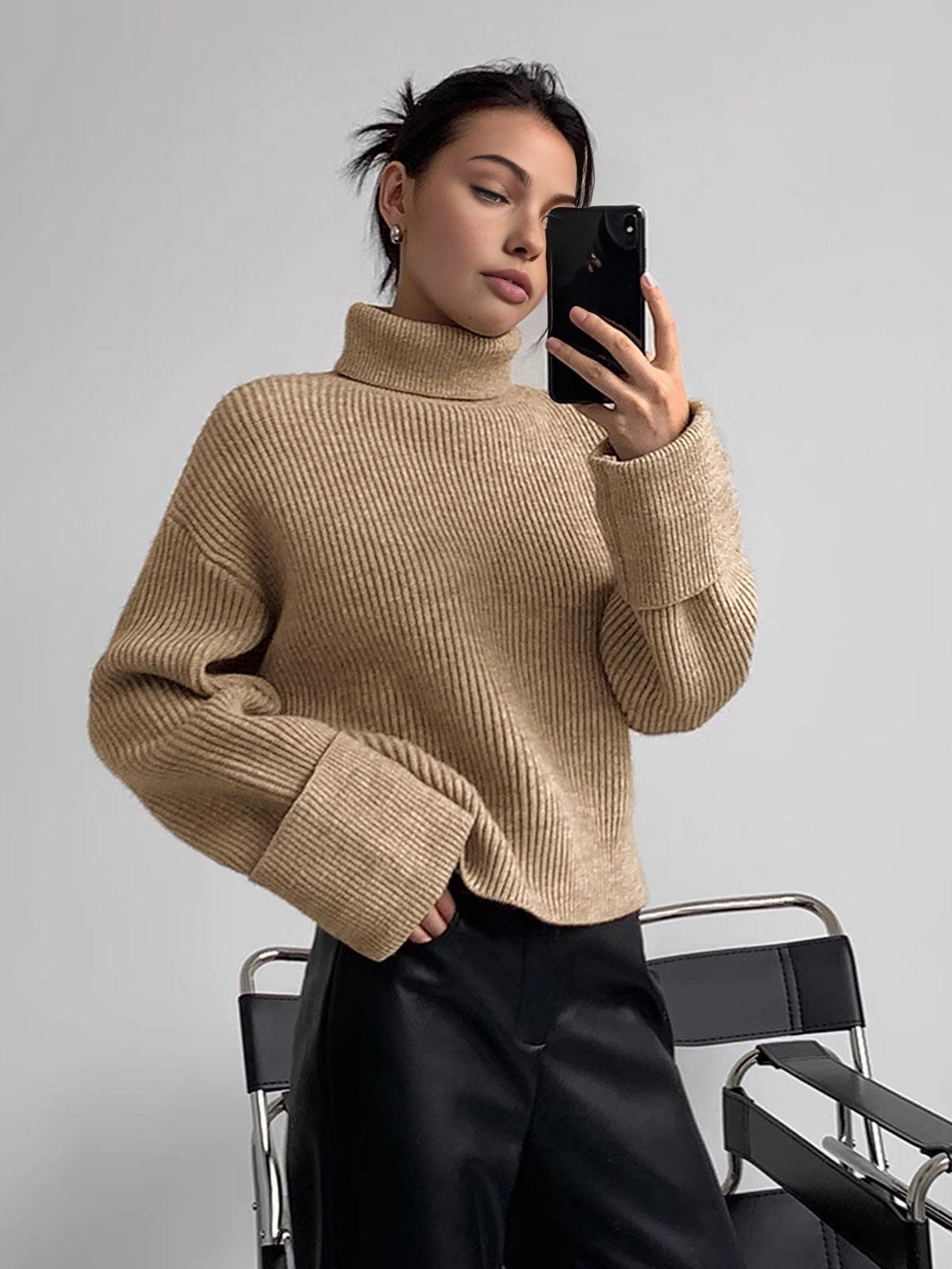 Stil Oversize Boğazlı Kazak Siaora