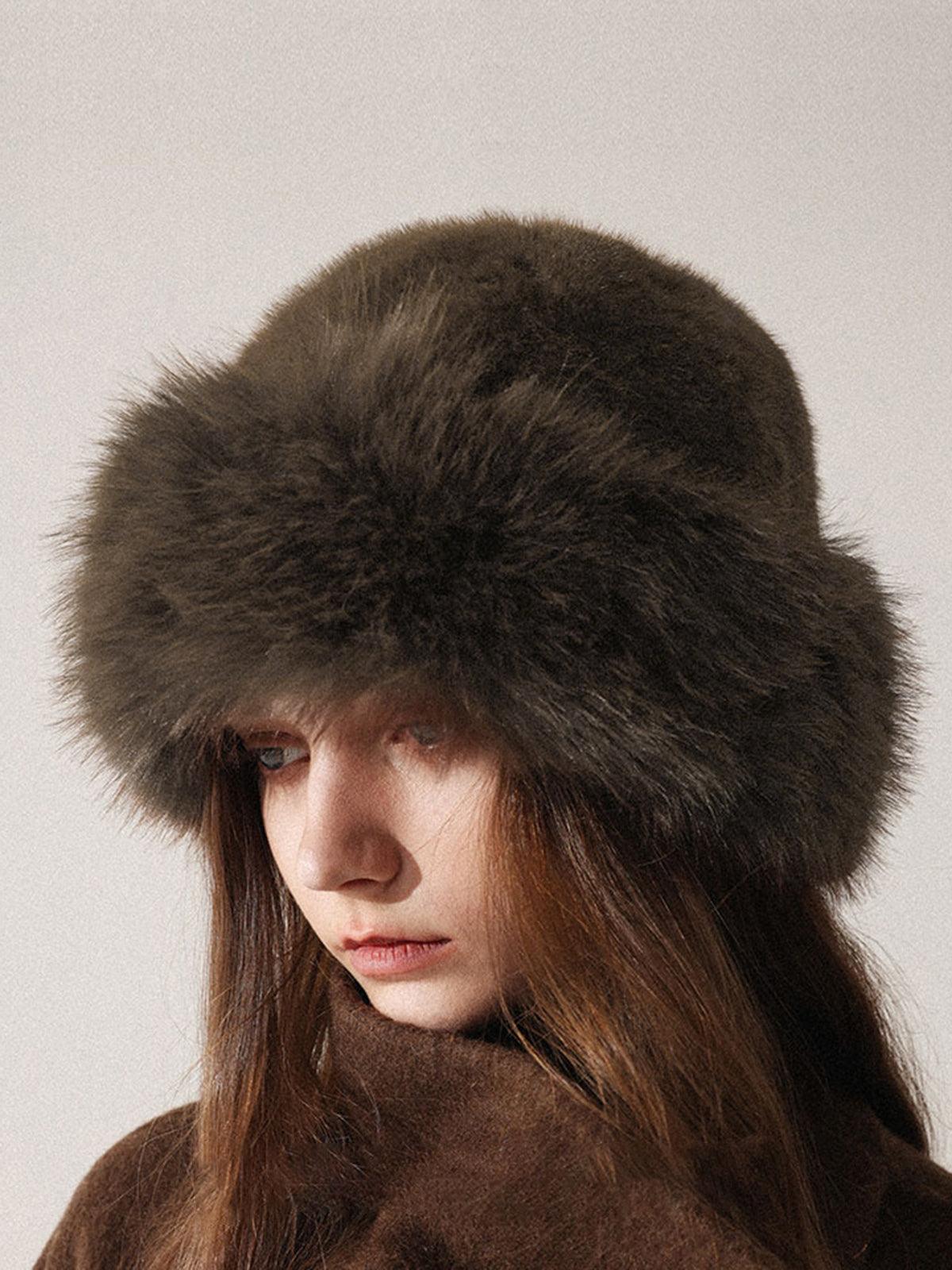 Faux Kürk Şapka Siaora