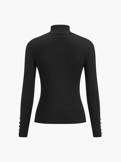 Çok Yönlü Çorap Yaka Skinny Kazak Siaora