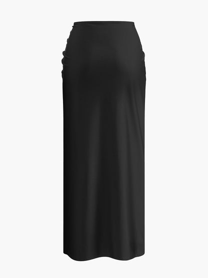 Şık Dönüş Sarong Etek, Şık Metal Aksesuarlara Sahip Shine Aura