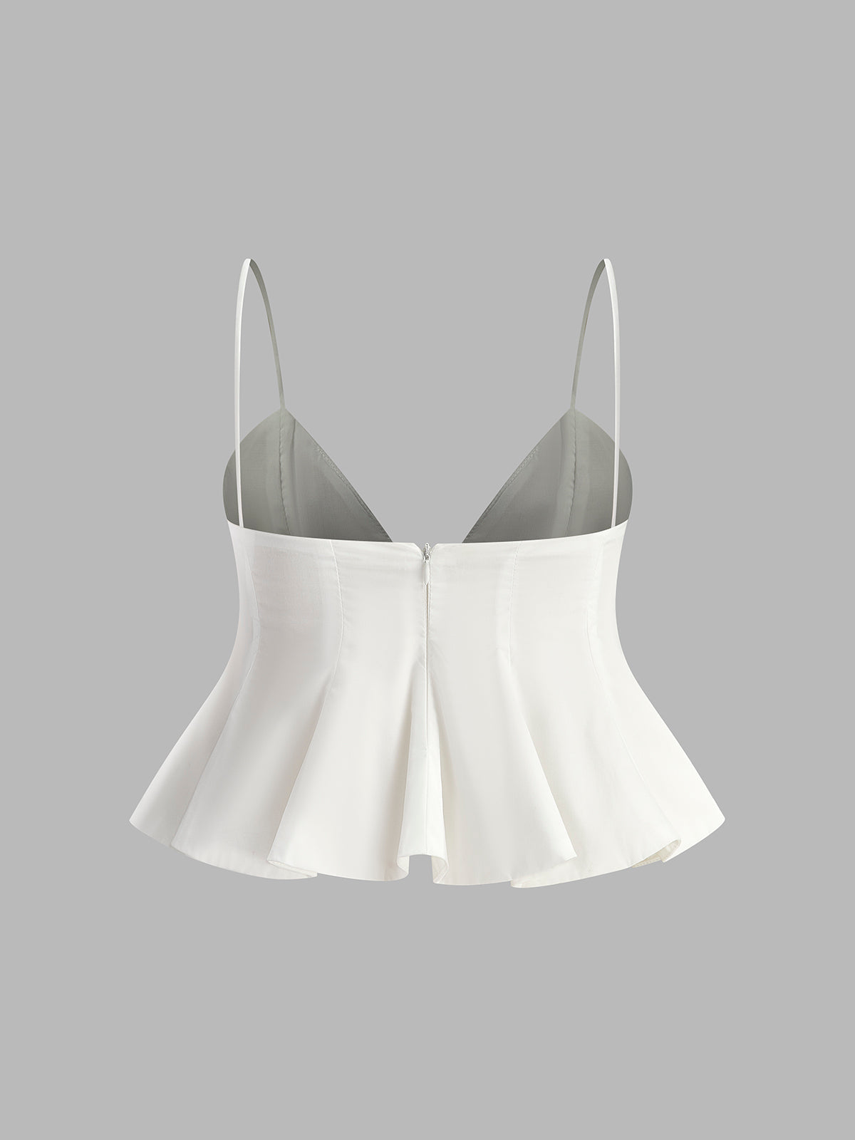 Şık Peplum Spagetti Askılı Bluz THESVELTECHIC
