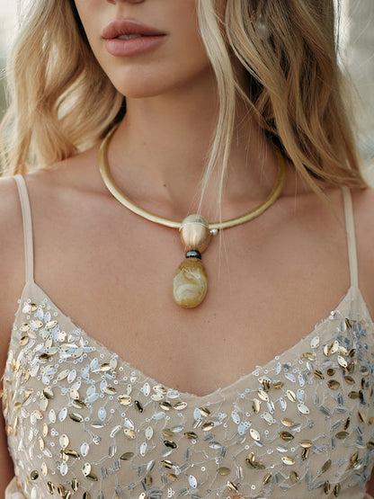 Şık Minimalist Damla Kolye THESVELTECHIC