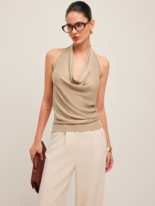Şık Kapüşonlu Halter Bluz THESVELTECHIC