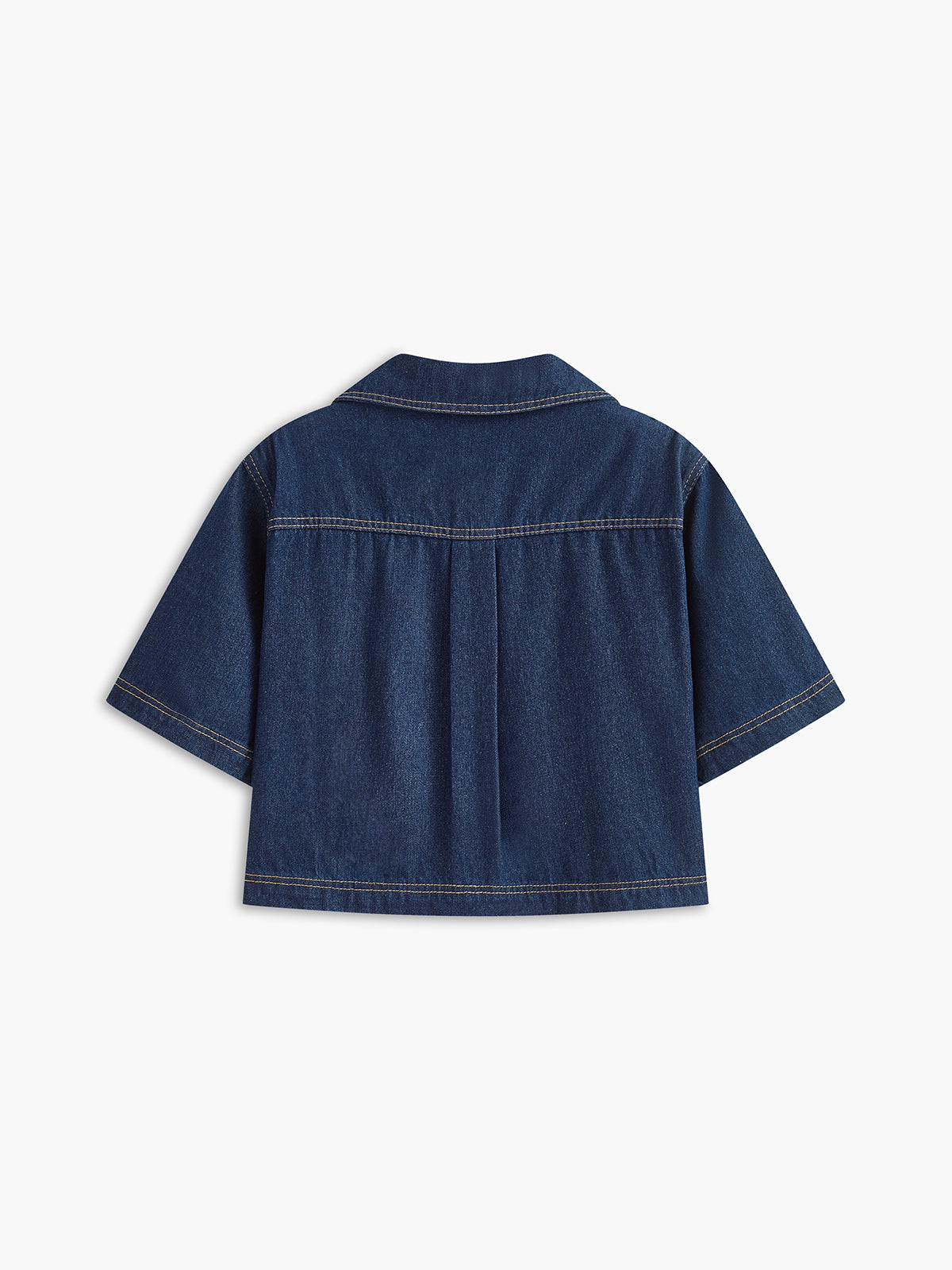 Şık Denim Kısa Takım Trendy Cep Detayı ile THESVELTECHIC