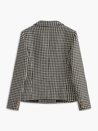 Retro Yaka Düğmeli Blazer Quvarse