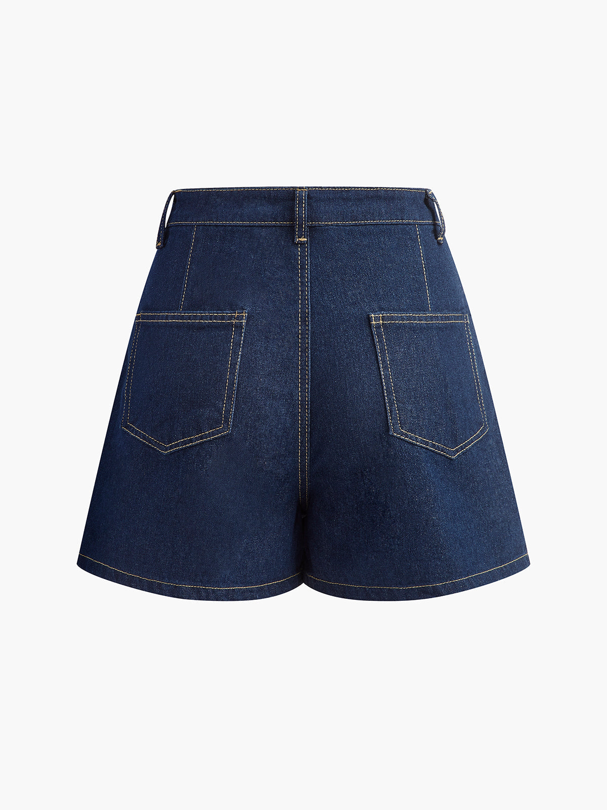Şık Denim Kısa Takım Trendy Cep Detayı ile THESVELTECHIC
