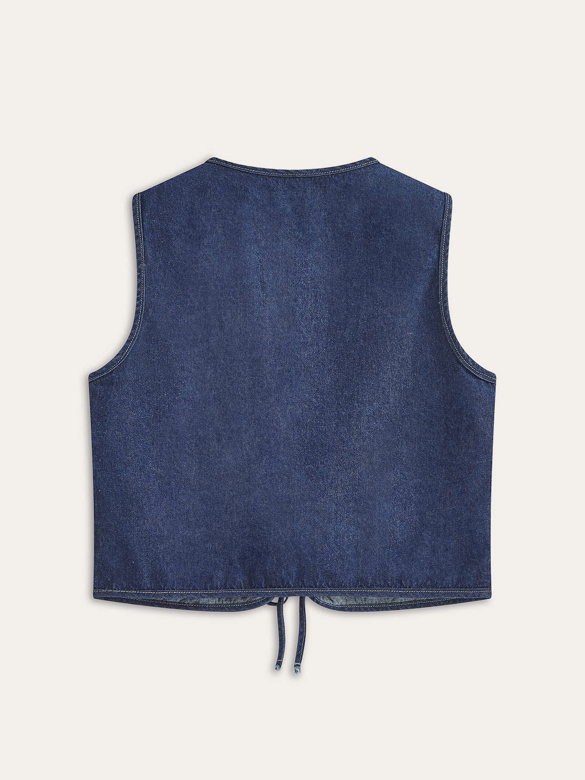 Vintage Denim Kravat Yelek Siaora