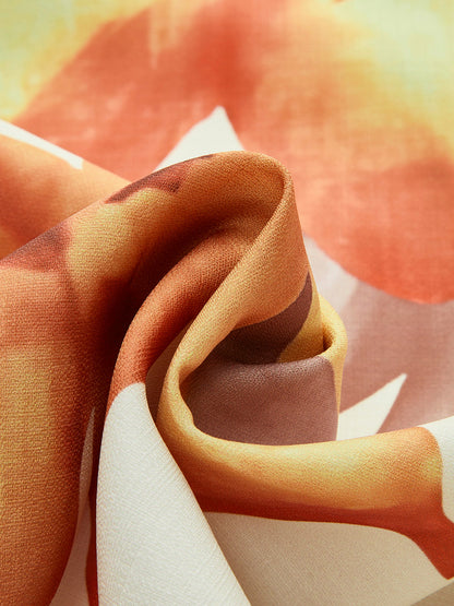 Canlı Tie-Dye Oversized Elbise Siaora