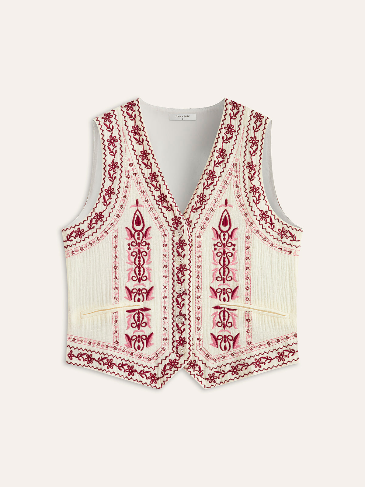 Şık Boho Tarzı Yelek, Şık Kemerli Arkası ile THESVELTECHIC