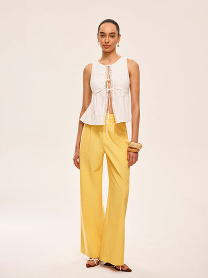 Pamuk Bağcık Detaylı Yarı Saydam Üst Quvarse