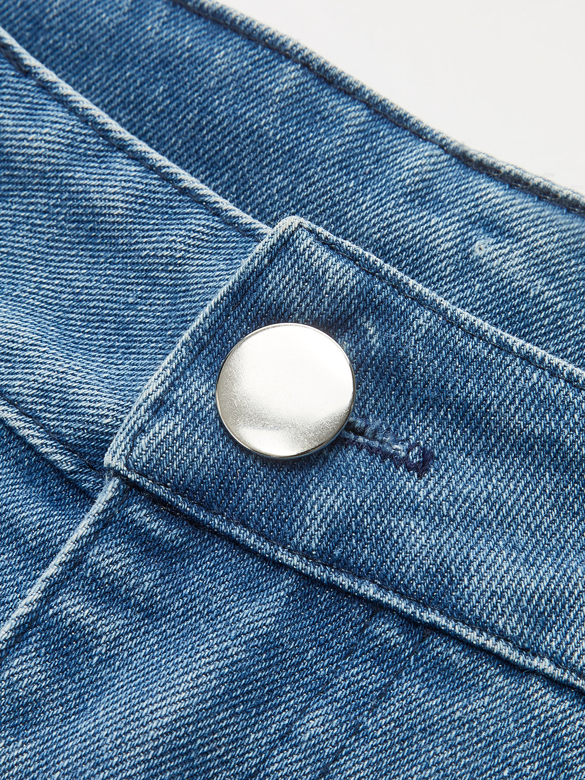 Şık Bir Görünüm İçin Orta Bel Renk Bloklu Kot Pantolon THESVELTECHIC