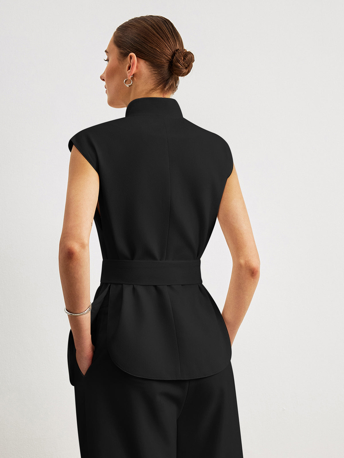 Kemerli Peplum Üst Niebbla