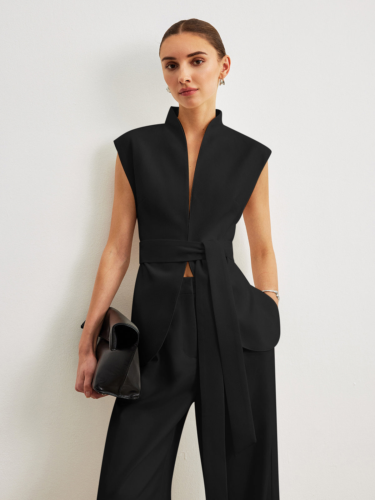 Kemerli Peplum Üst Niebbla