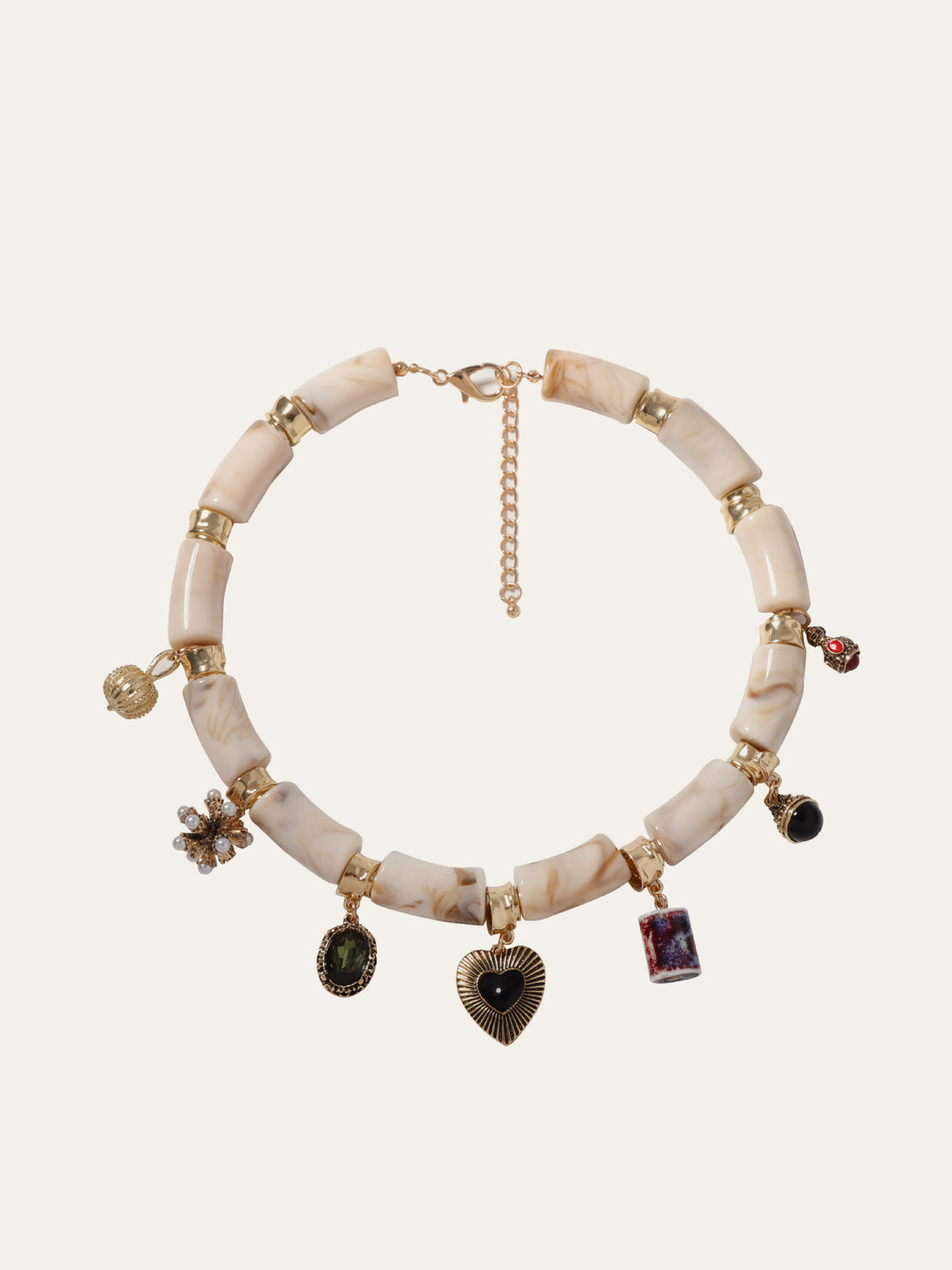 Şık Boncuk ve Yarım Kolye THESVELTECHIC