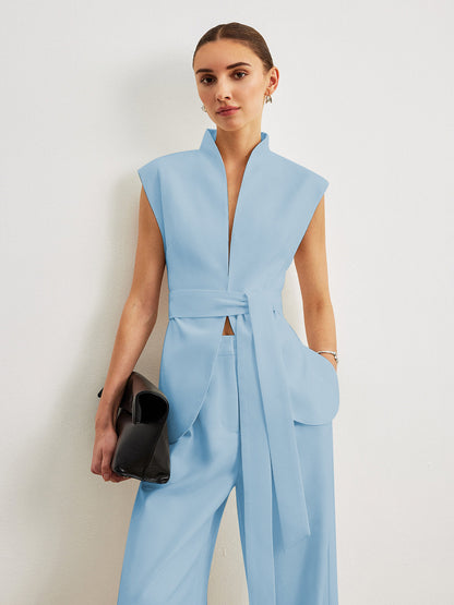 Kemerli Peplum Üst Niebbla