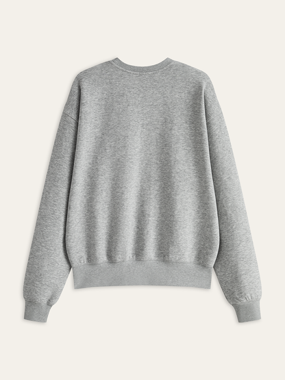 Pamuk Karışımlı Yuvarlak Yaka Sweatshirt THESVELTECHIC