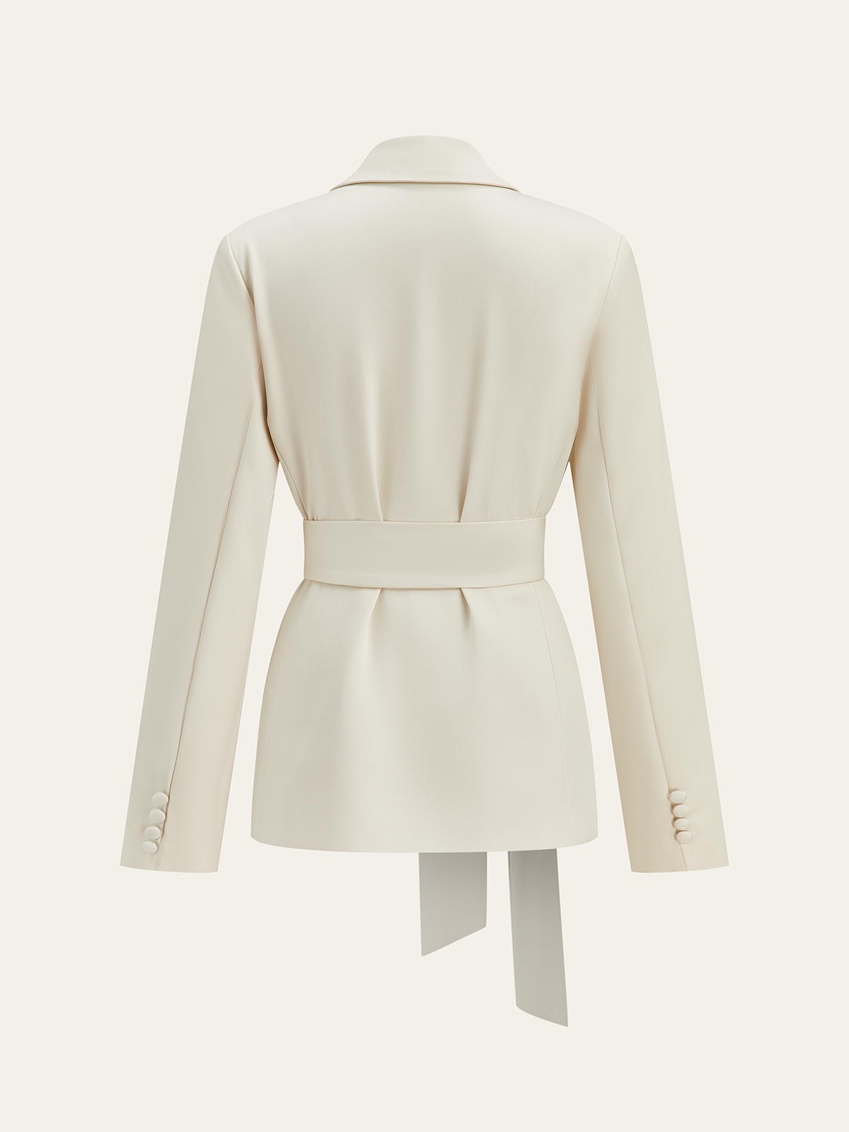 Uzun Kollu Kuşaklı Blazer THESVELTECHIC