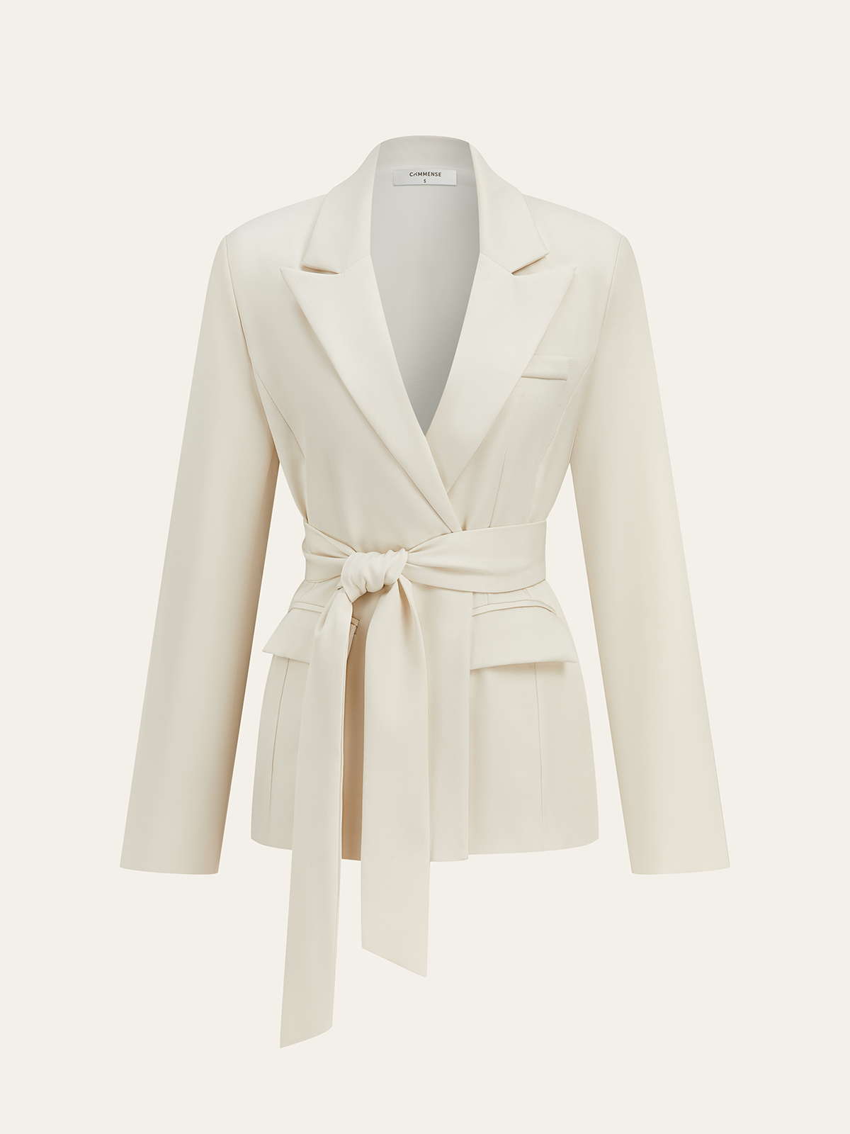 Uzun Kollu Kuşaklı Blazer THESVELTECHIC