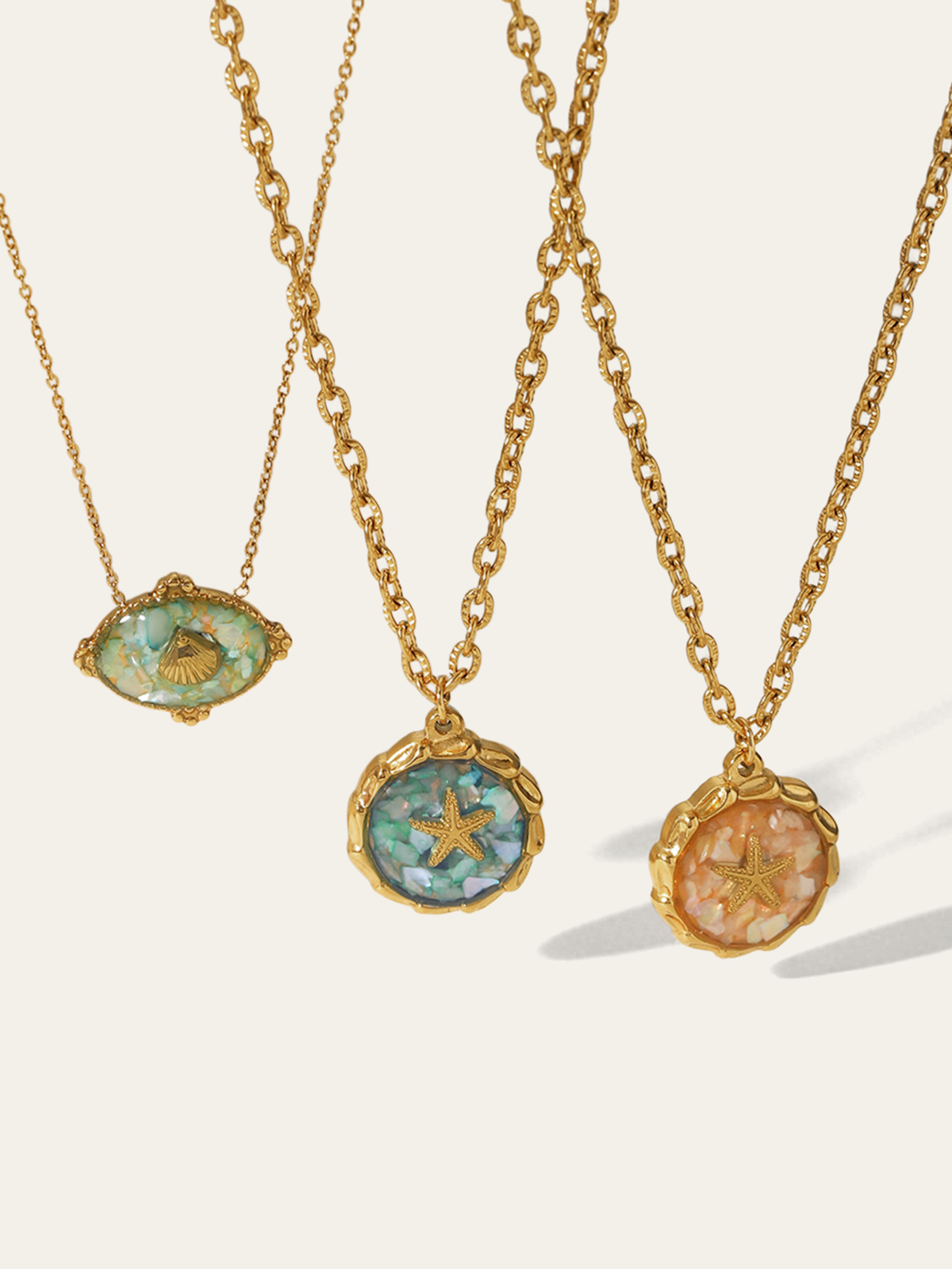 Altın Yıldızbalığı Kolye Ucu Kolye THESVELTECHIC