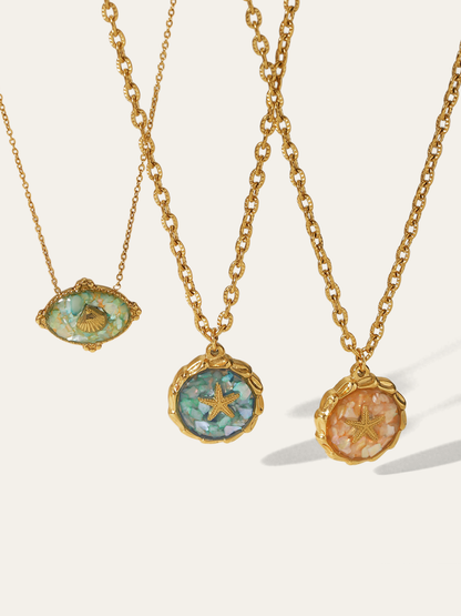 Altın Yıldızbalığı Kolye Ucu Kolye THESVELTECHIC