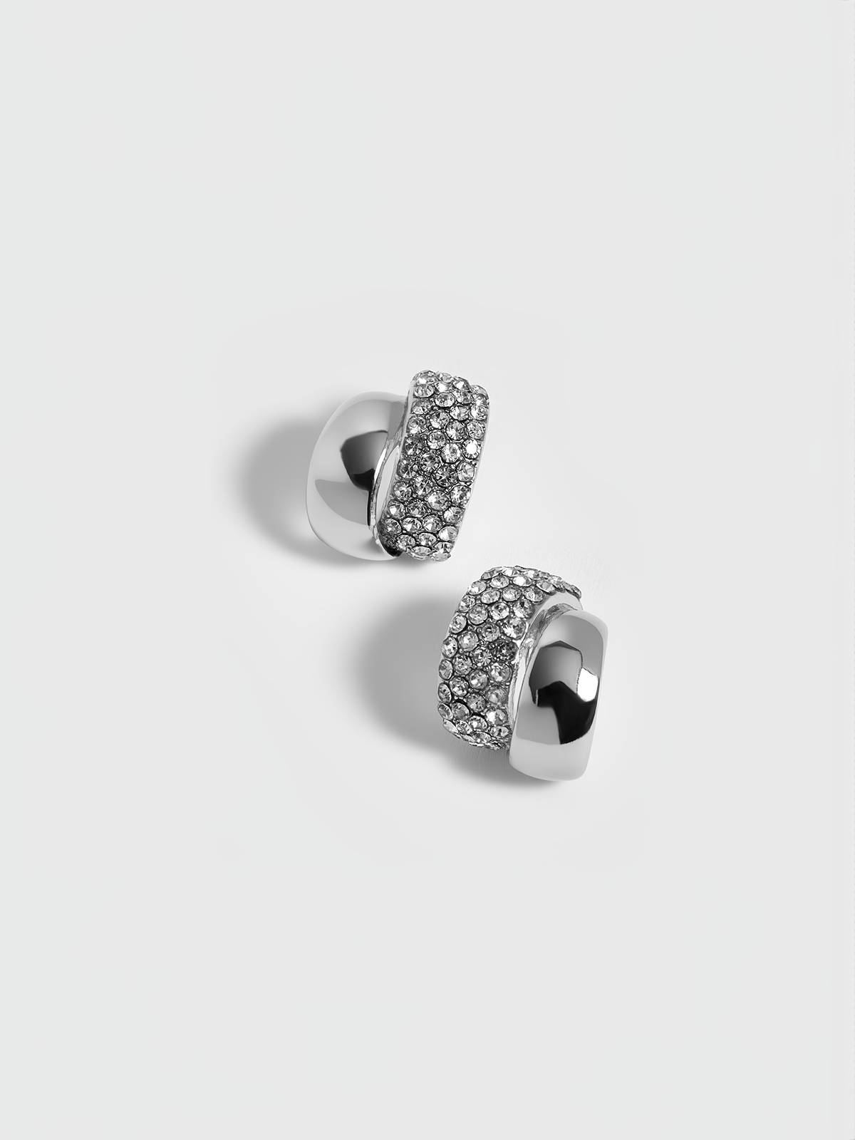 Pave Kristal Taşlı Küpe THESVELTECHIC