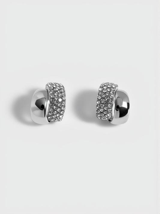 Pave Kristal Taşlı Küpe THESVELTECHIC