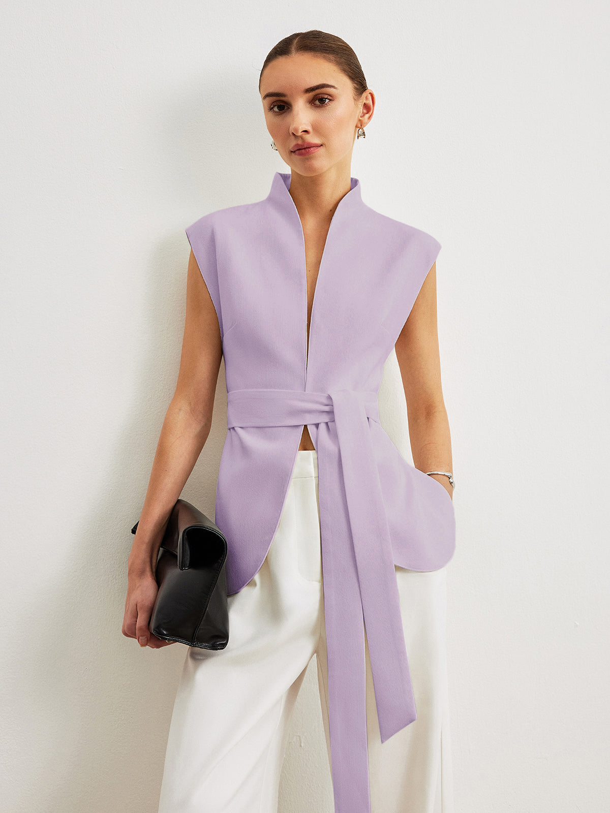 Kemerli Peplum Üst Niebbla