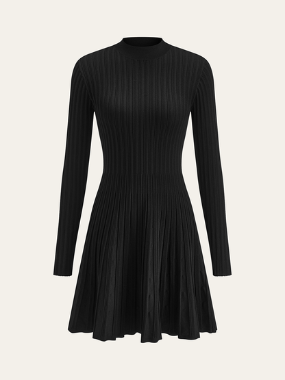 Yaka Düğümlü A Kesim Kazak Elbise THESVELTECHIC