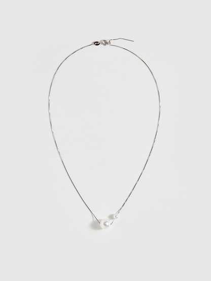 Çift İnci Kolye Kolyesi THESVELTECHIC