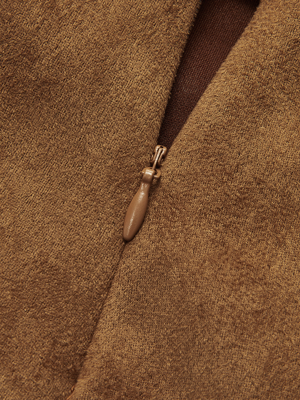 Süet Bükümlü Mini Etek Quvarse