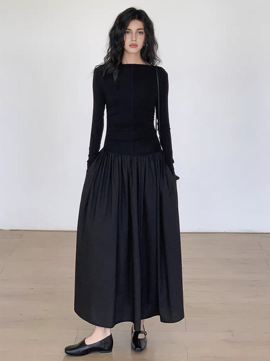 Pliseli Uzun Elbise THESVELTECHIC