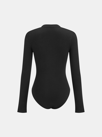Nakışlı Uzun Kollu Bodysuit THESVELTECHIC