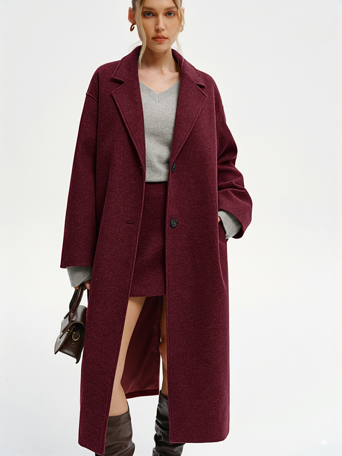 Oversize Burgu Uzun Palto THESVELTECHIC