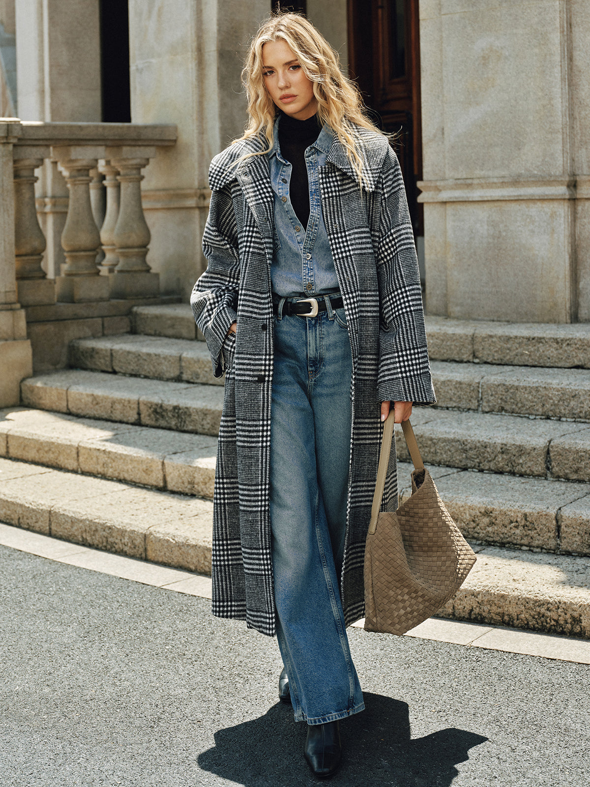 Dokuma Dokulu Tote Çanta THESVELTECHIC