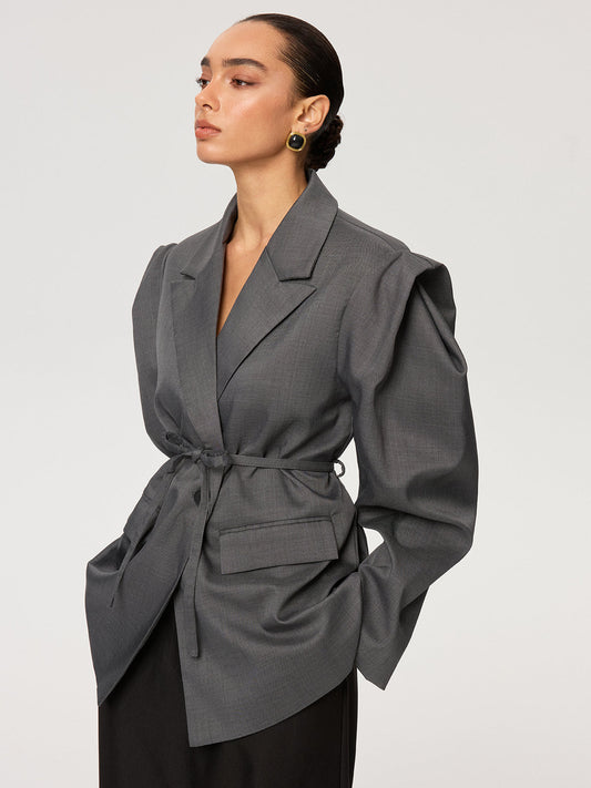 Bağcıklı Kısa Kollu Blazer THESVELTECHIC