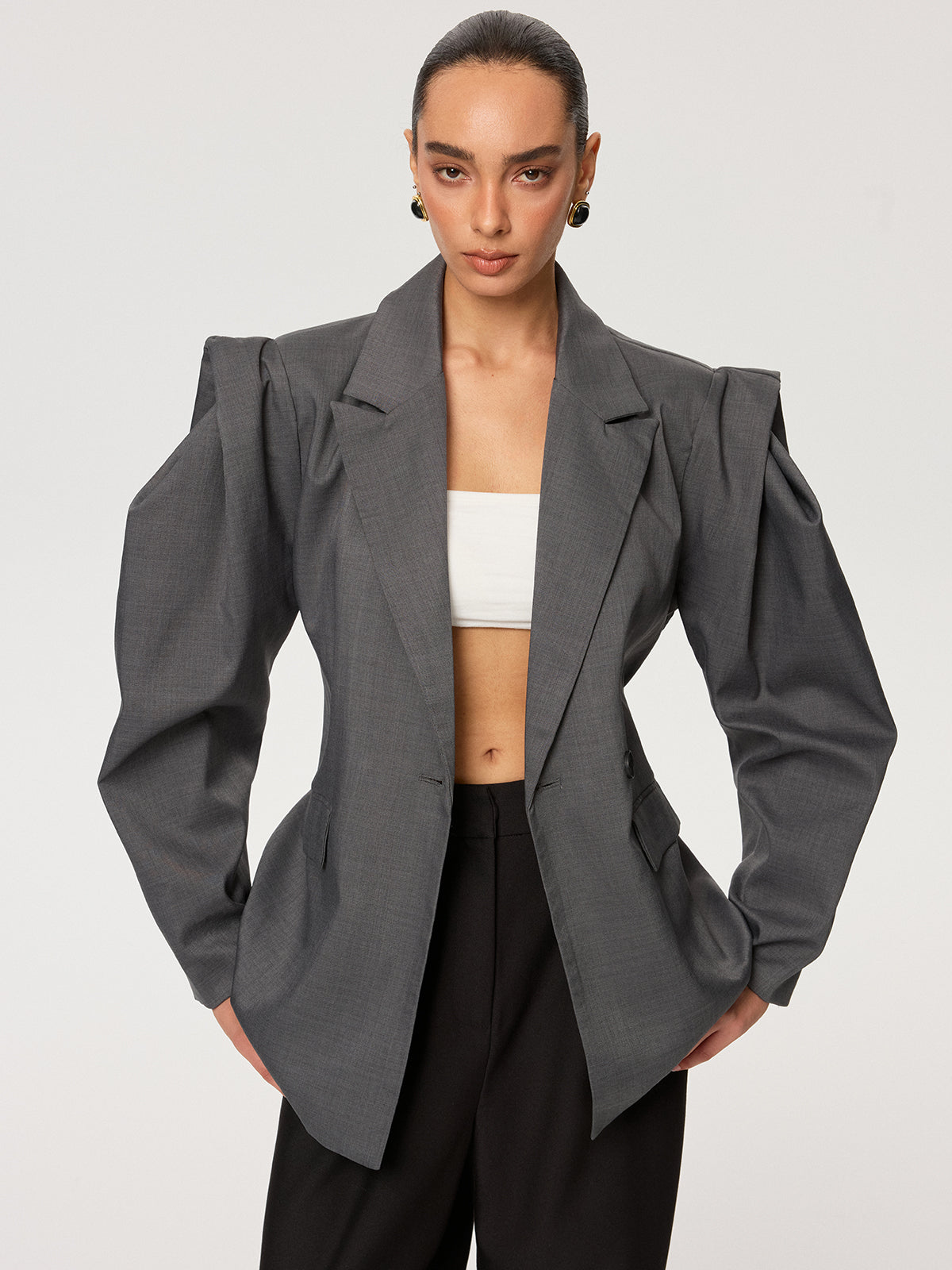 Bağcıklı Kısa Kollu Blazer THESVELTECHIC