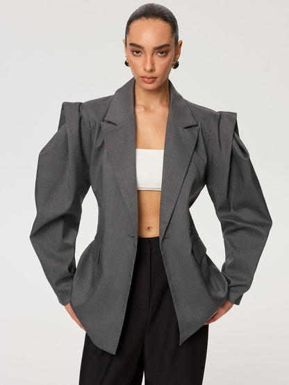 Bağcıklı Kısa Kollu Blazer THESVELTECHIC