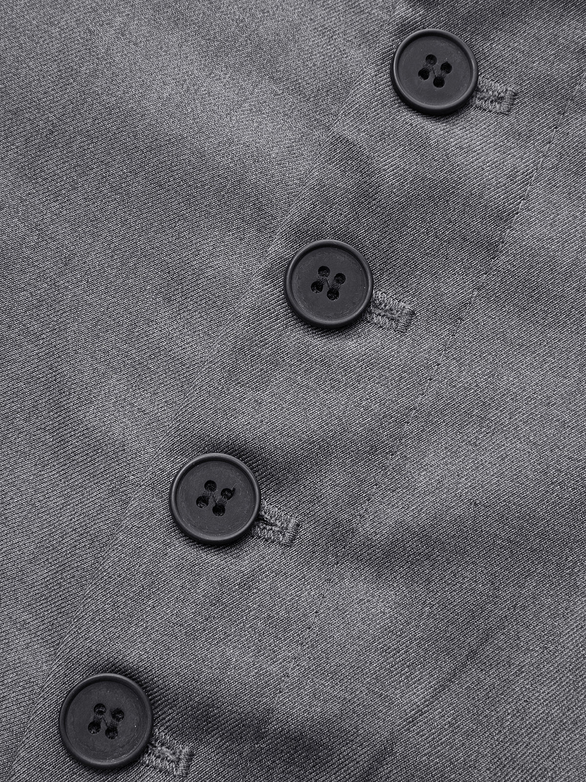 Düğme Ön Yüksek Bel Bol Paça Pantolon THESVELTECHIC