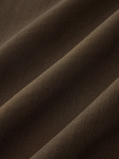 Metal Yan Düğmeli Uzun Kollu Midi Elbise THESVELTECHIC