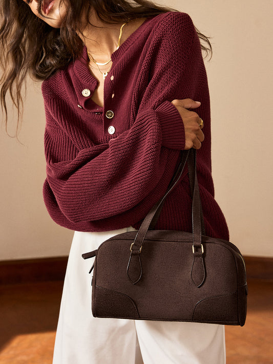 Retro Süet El Çantası THESVELTECHIC