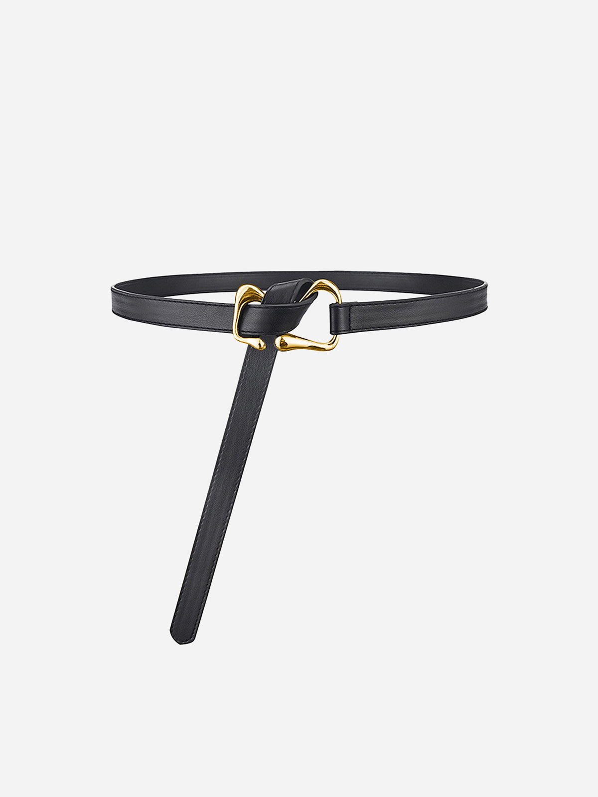 Eşsiz Altın Tokalı Düğüm Detaylı Bel Kemeri THESVELTECHIC