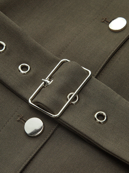 Stand-kollu Kemerli Trençkot THESVELTECHIC