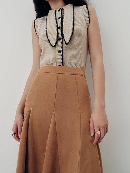 Süet A-Line Maksi Etek THESVELTECHIC