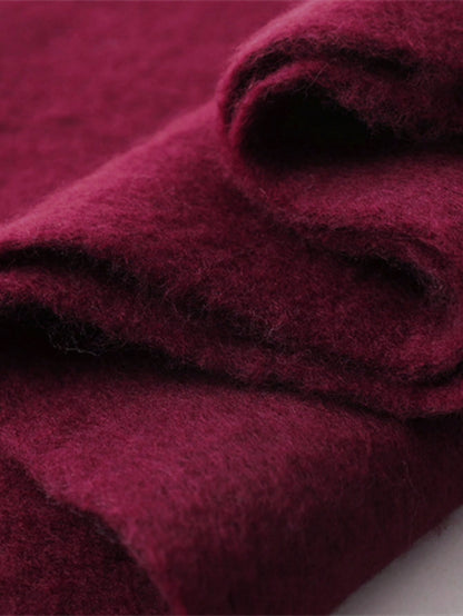 Solid Oversized Püsküllü Atkı THESVELTECHIC