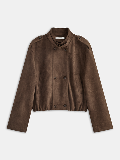 Suni Süet Kısa Biker Ceket THESVELTECHIC