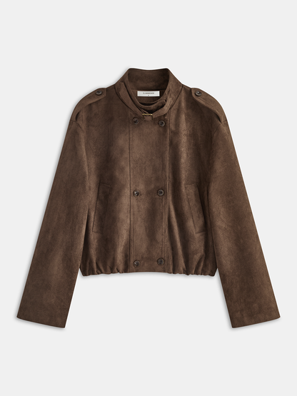 Suni Süet Kısa Biker Ceket THESVELTECHIC