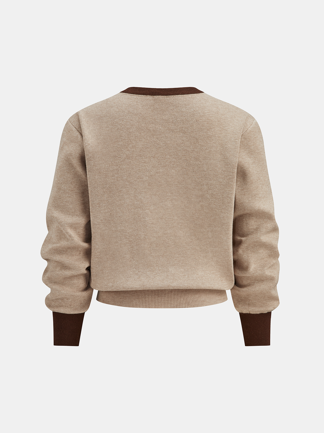 Kontrast Kenar Dikişli Jakarlı Üst ve Midi Etek Takımı